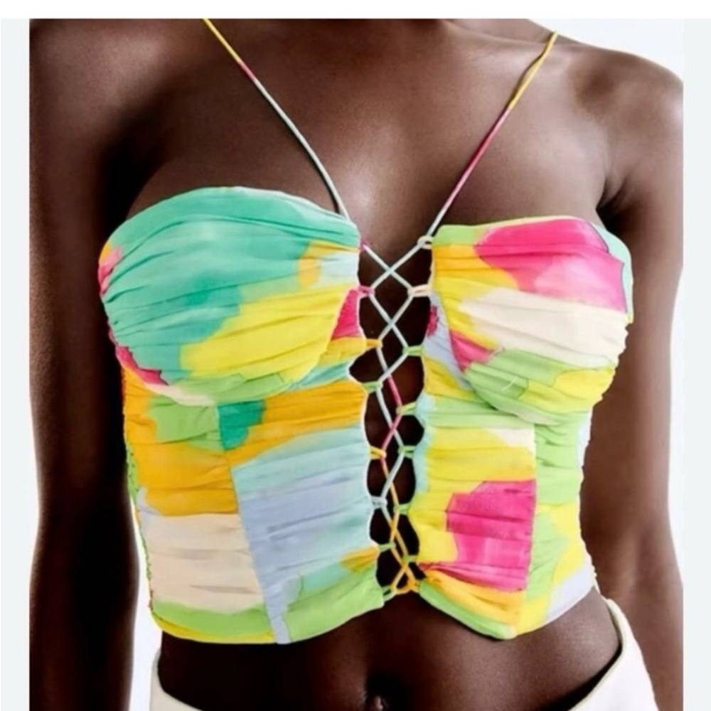 Zara ribbed crop top